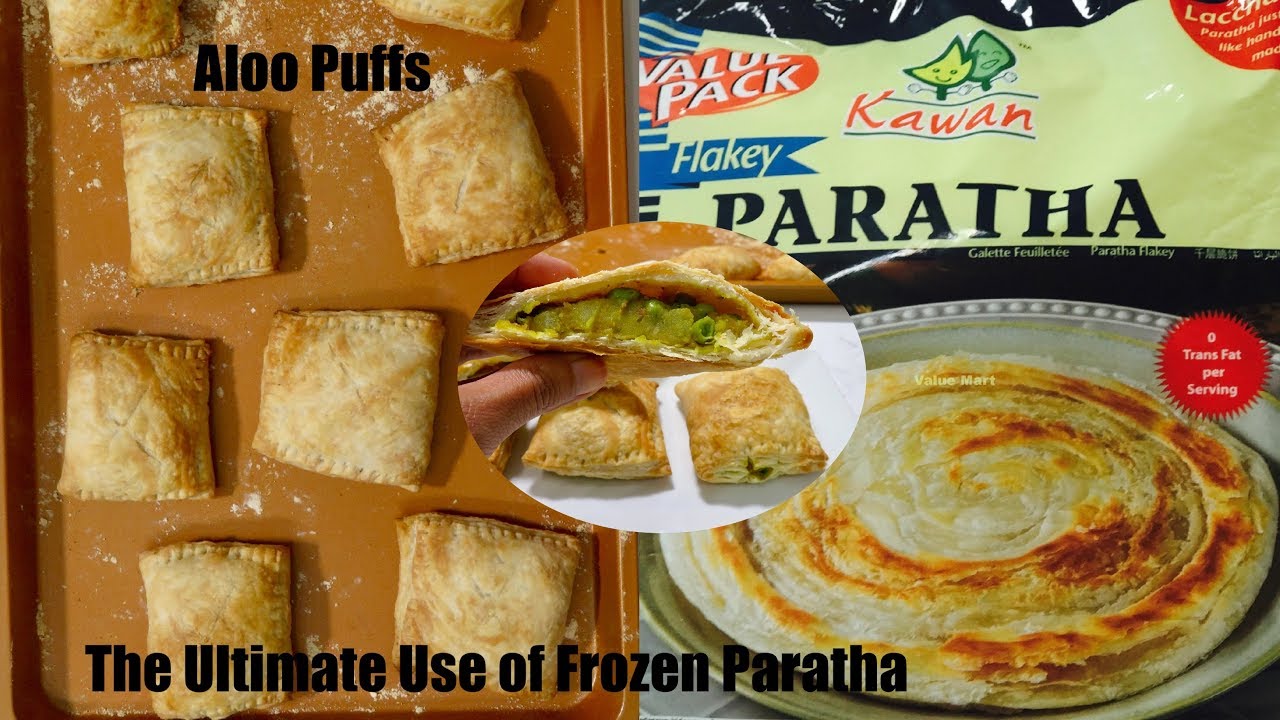 How to make Aloo Puffs from Frozen Flaky Paratha Puff Pastry Video Recipe Bhavna's Kitchen Ramadan