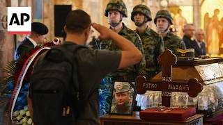 Thousands gather as Ratko Mladic lies in state in Serbia
