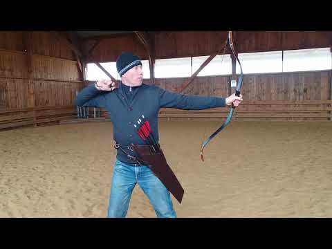 Horseback archery thumb release