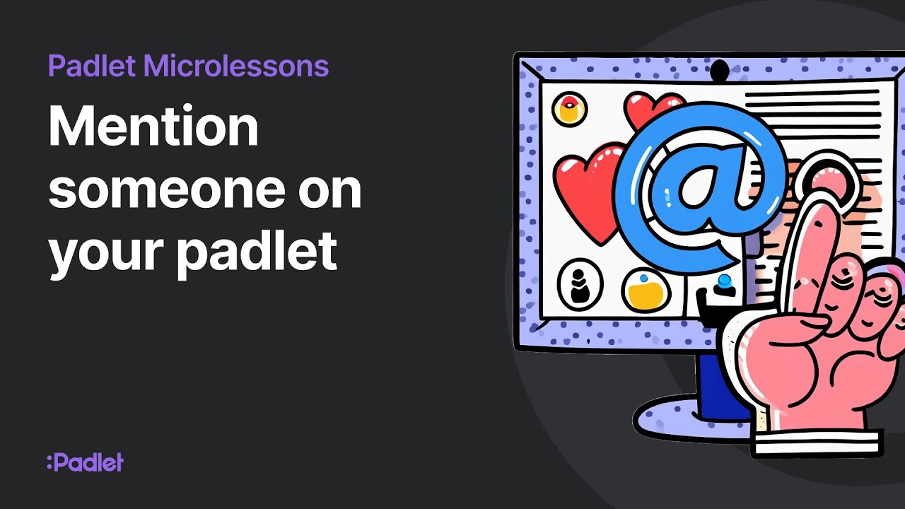 Mention someone on your padlet