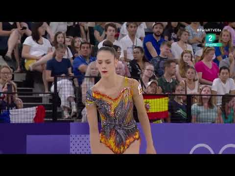 Polina BEREZINA (ESP) Ribbon Qualification 30,20 - Paris 2024 Olympic Games (HD) 