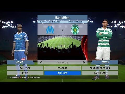Olympique de Marseille vs Sporting Lisbon, Stade Vélodrome, PC GAMEPLAY, PES 2016, Konami