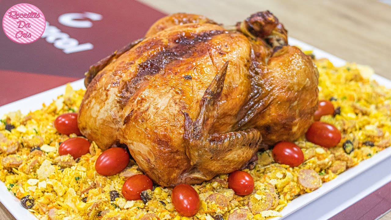 CHESTER RECHEADO MOLHADINHO🎅🏻 - PASSO A PASSO DA FAROFA!! ESPECIAL DE NATAL - RECEITAS DA CRIS