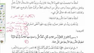 صورة شرح التسهيل لمعاني المقدمة الآجرومية(2) تعريف الكلام النحوي وما يتبعه