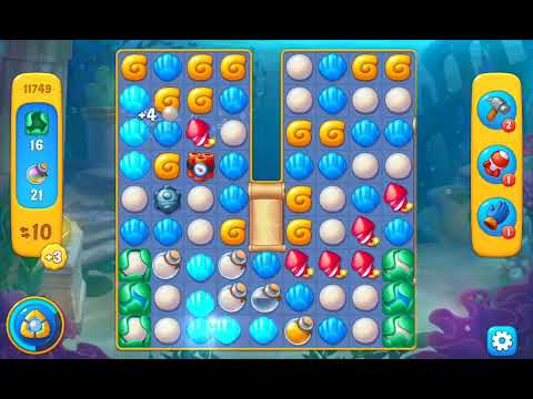 Fishdom Easy Level 11749 (with full seashell) @choraelmin