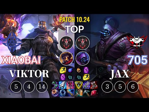 ES Xiaobai Viktor vs JDG 705 Jax Top - KR Patch 10.24