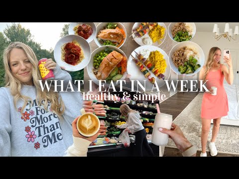 WHAT I EAT IN A WEEK! healthy and balanced homemade meals w recipes!