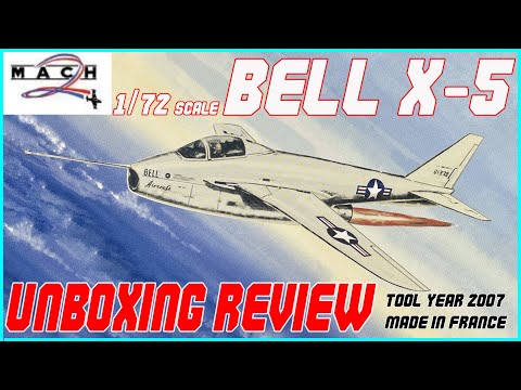 MACH 2 1/72 BELL X-5 UNBOXING REVIEW