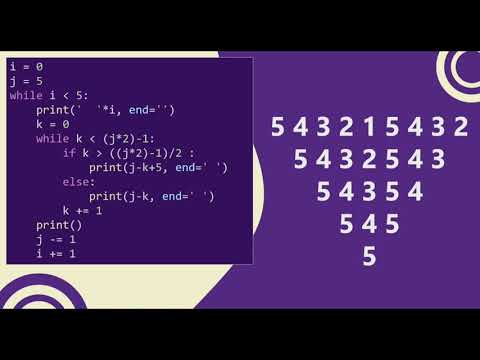 37 Number Trianglepyramid Pattern Without Any Pre Defined Method Using While Loop In Python