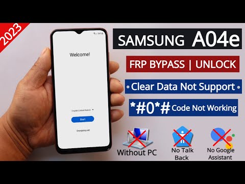 Samsung A04e Frp Bypass - Clear Data Not Support - New Method Without PC 2023 Android 12 | 13