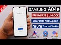 Samsung A04e Frp Bypass Clear Data Not Support New Method Without PC 2023 Android 12 13