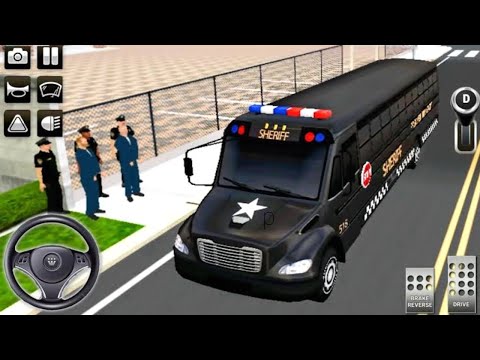 Police Bus Driving Simulator - 3D Bus Prisoner Transporter Driver - Android Gameplay
