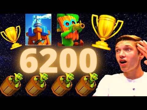 6200 Trophy Push with the Best Log Bait Deck in Clash Royale