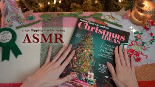 ASMR Magazine Flip Through 🎄 (whisper + paper sounds)
