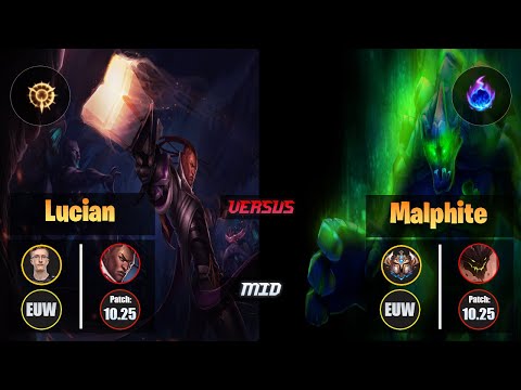 MagiFelix LUCIAN (Mid) [Press the Attack] VS MALPHITE - Challenger EUW Patch 10.25
