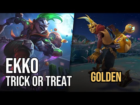 Golden Trick or Treat Ekko Skin | League of Legends | Chromas Skin