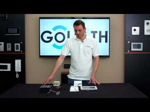 Goliath 2-Draht IP Video Türsprechanlage Komplettsystem Aufbau mit Türgong und elektrischem Schloss