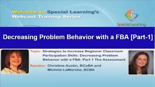 Decreasing Problem Behavior with a FBA [Part 1]