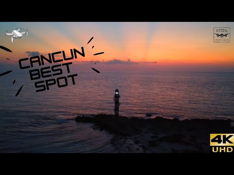 Cancun Favorite Spot: Punta Cancún #lighthouse #cancun #mexico #droneguy #travel #beach
