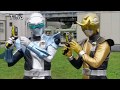Tokumei Sentai Go Busters Gold Ranger Y Silver Ranger