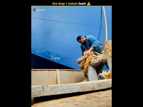 Deadly Ship Rope 😱 One Mistake Can Cost Your Life!