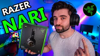 My new GAMING HEADSET! Razer Nari Wireless Unboxing and First Impressions!