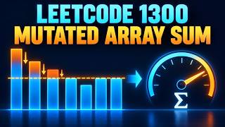 YouTube video 'Leetcode 1300  Sum of Mutated Array Closest to Target'