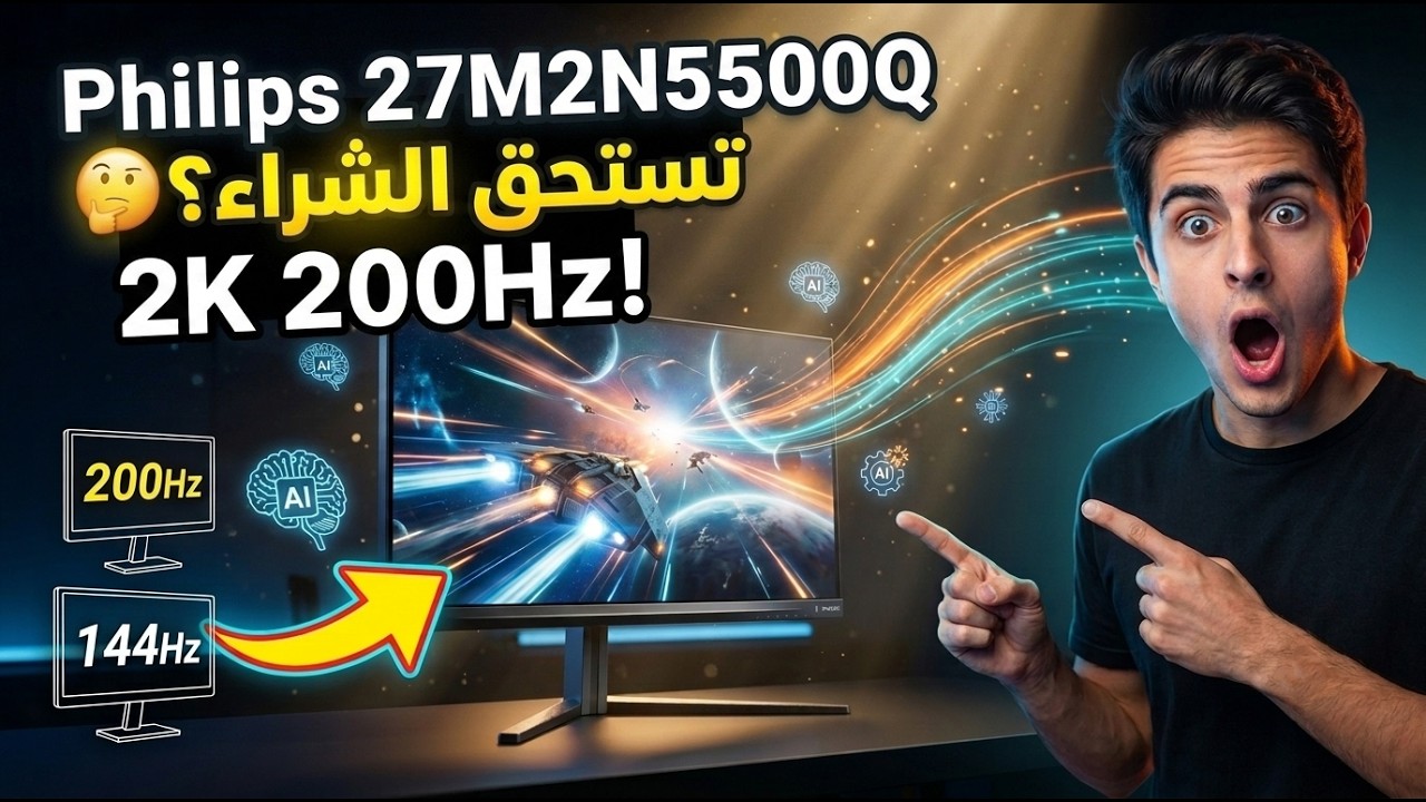 هل تستحق الشراء؟ مراجعة شاشة Philips 27M2N5500Q بعد الاستخدام الكامل!