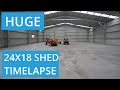 Large Commercial Workshop Shed Build