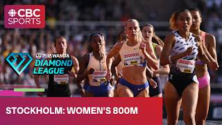 Diamond League record in the women's 800m at Diamond League Stockhom in Sweden