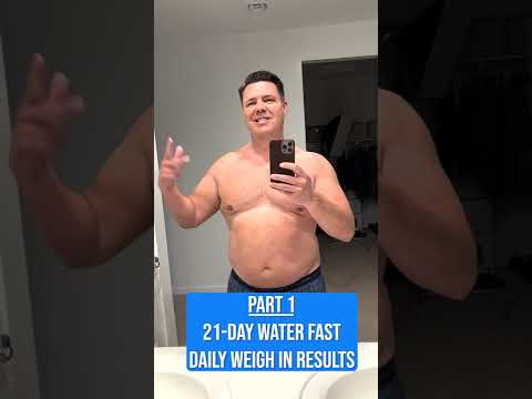 21-Day Water Fast Daily Weigh In Results - Part 1