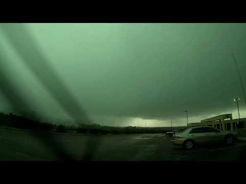 Dash Cam video of March 13, 2021 Clarendon Texas EF2 Tornado