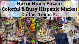 Harry Hines Bazaar - A colorful and busy Hispanic indoor market Tour (