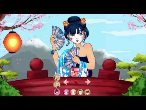 Geisha make-up & dress-up Video