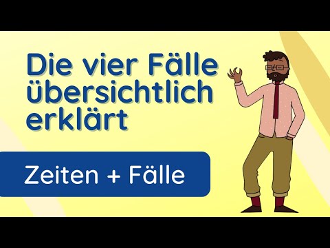 Die 4 Fälle Deutsch Erklärung  ✅ Nominativ, Genitiv, Dativ, Akkusativ