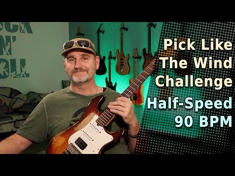 Pick Like The Wind Challenge with Tabs - Week 1 / 90 BPM
