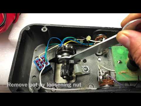 Repair a scratchy wah pedal