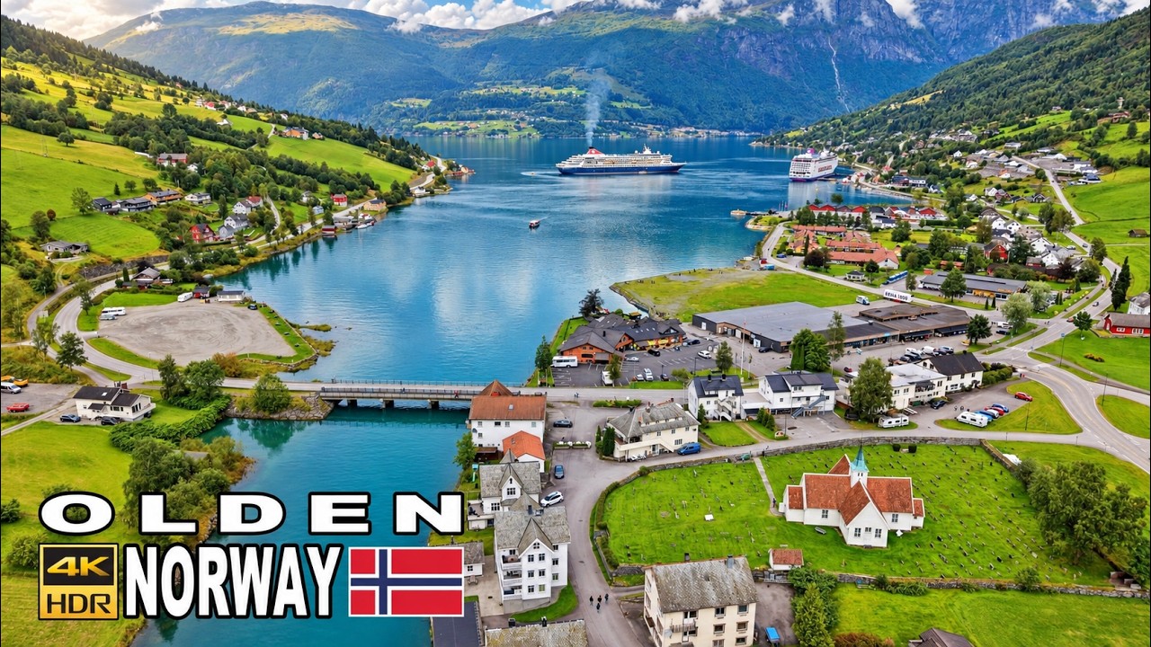 Olden Norway 4K 🇳🇴 One of Norway’s Most Scenic Villages