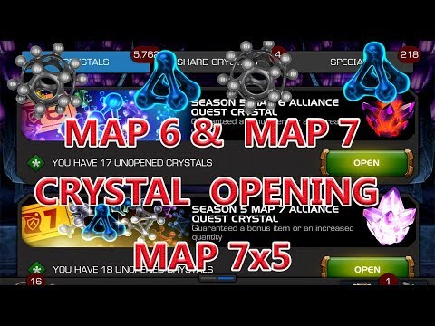 map6 and map7 crystal opening (any luck ??)marvel contest of champion
