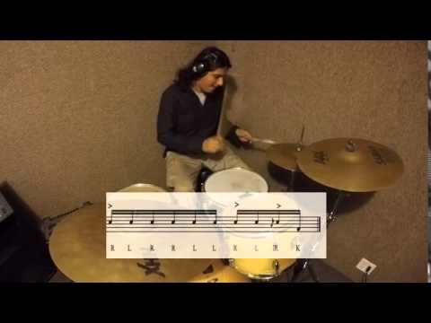 Slick Drum Lick #1 - Paradiddledidle Flam lick 5