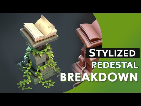 Making a Stylized Pedestal prop with Maya, Zbrush, and Substance Painter- 3D modeling
