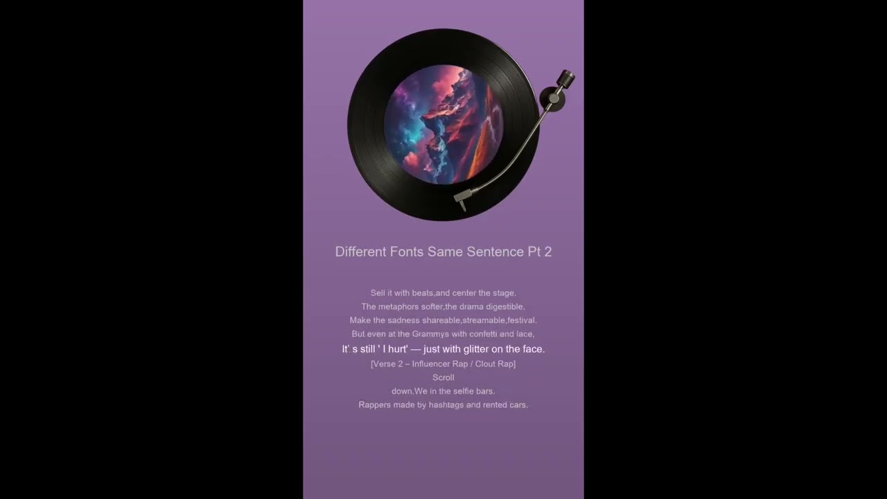 Different Fonts, Same Sentence(Rap) – Part 1 & 2(A Hip Hop Breakdown)