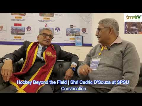 Hockey Beyond the Field  Shri Cedric D Souza at SPSU Convocation