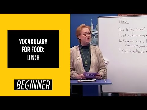 Beginner Level Vocabulary For Food Lunch | English For You