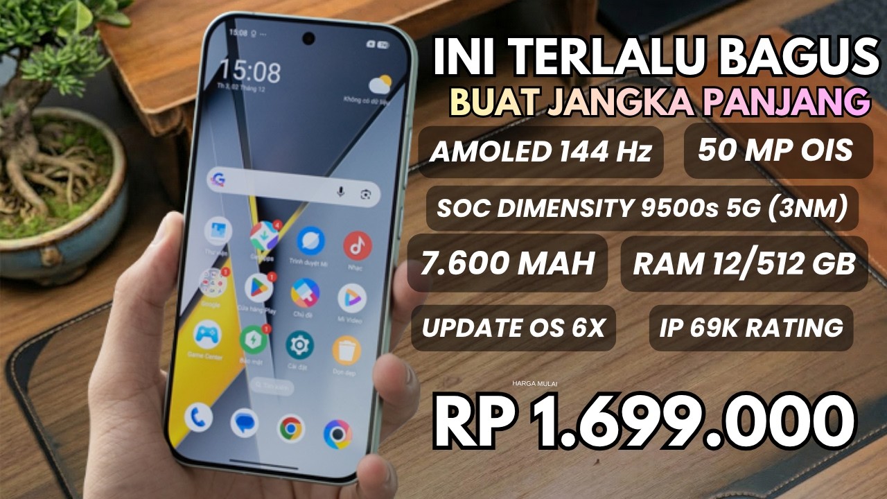 RAM 12/512GB, 7600mAh‼️HP TERBAIK DAN TERBARU JANGKA PANJANG 2026