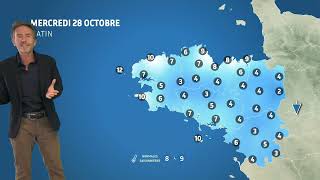 Illustration de l'actualité Bulletin météo pour le mercredi 28 octobre 2026