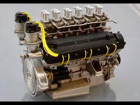 Thumbnail for Model Factory Hiro 1/12 Ferrari 250LM part 3 - Engine build by Ferrari, Ferrari 250