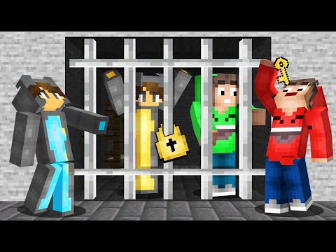 Escape From Our EVIL TWIN PRISON! (Minecraft)