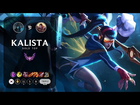 Kalista Top vs Jayce - KR Master Patch 13.5