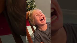 Toddler laughing so hard he’s crying. #toddlers #laughing #laughoutloud #funny #dollartree #grandson